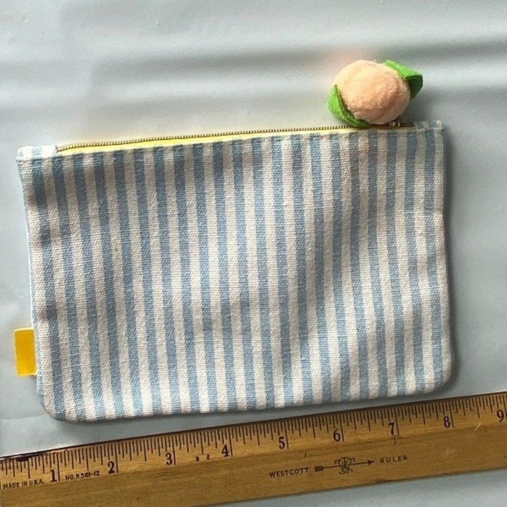 Striped Pouch Bag Cosmetic Bag Small Zipper Pouch